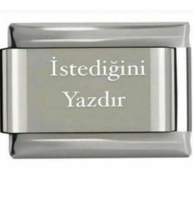 KİŞİSELLEŞTİRİLEBİLİR  ÇELİK İTALYAN CHARM (Gümüş)