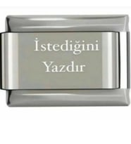 KİŞİSELLEŞTİRİLEBİLİR  ÇELİK İTALYAN CHARM (Gümüş)