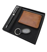 Signator D358 İsme Özel Set - Deri Kartlık + Anahtarlık  + Kalem Seti  İsme Özel Hediyelik Set (Karışık)