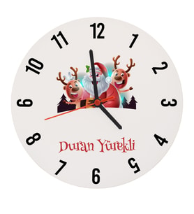 Yılbaşına Özel Tasarım Ahşap Duvar Saati