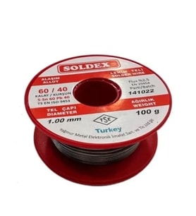 60/40 Lehim Teli 100 Gr 1,00 Mm (sn:60 / Pb:40)