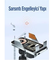 Lexroo 15W Sensörlü Araç İçi Wireless Şarjlı Telefon Tutucu Elite Şeffaf Süper Sessiz Tasarım