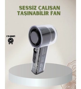 100 Kademeli Ayarlanabilir Mini Fan Dijital Ekranlı Serinletici