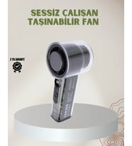 100 Kademeli Ayarlanabilir Mini Fan Dijital Ekranlı Serinletici
