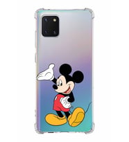 Samsung Galaxy Note 10 Lite  Köşe Korumalı Antişok Kapak Mickey Mouse Tasarımlı Şeffaf  Kılıf