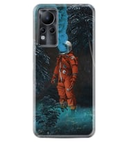 INFINIX Note 11 Pro Note 10 Hot 9 Play Kılıf Desemli Silikon Astronot Smoke 1769