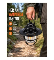 Mey İthalat® Çam Kozalağı Şekilli Retro Kamp Gece Lambası
