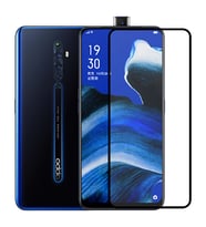 Oppo Reno 2Z Uyumlu Zore Kenarları Kırılmaya Dayanıklı Cam Ekran Koruyucu (Siyah)