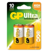 GP LR14 Orta Boy Ultra Alkalin Pil 2'li Paket GP14AU-U2 C Boy