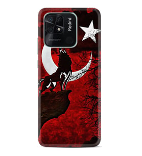 Xiaomi Redmi Note 7 8 9 Pro 10 2022 10 Pro 10S Kılıf Desenli Silikon Wolf and Moon 2 1381