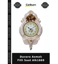 Özel Üretim Dekoratif Duvar Saati Salon Hediye Ev Aksesuarı Duvara Asmalı Filli Saat Alk1669