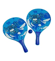 Beach Ball Tahta Raket - 3394 - Mavi