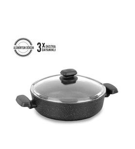 Korkmaz Ornella 24x6.5 cm Kısa Tencere A1843
