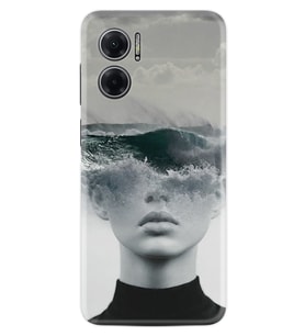 Xiaomi Redmi Note 11E Kılıf Resimli Desenli Baskılı Silikon Mistic Woman 1361