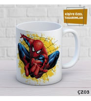 Spider-Man Film Karakterli Kişiye Özel Kupa  Bardak