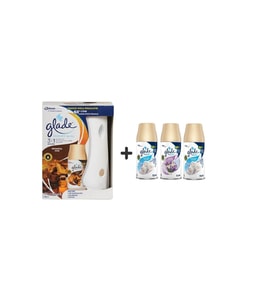 Glade Otomatik Sprey X Oryantal Oud X Temiz Çarşaf Ferahlığı X Lavanta Ferahlığı X Temiz Çarşaf Ferahlığı = 3 X 269 Ml