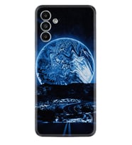 Samsung A23 A31 A32 A50 A51 A52 A53 A70 Kılıf Desenli Silikon Mavi Gece 1605