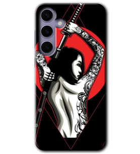 Galaxy S24 Plus Kılıf HD Desen Baskılı Kılıf - Samurai Girl