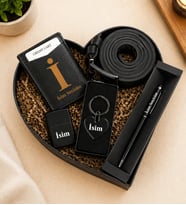 Kişiye Özel Premium Kalp Kutu Mekanızmalı Cüzdan Kemer Cakmak Metal Kalp Anahtarlık Touch pen Kalem Hediye Seti
