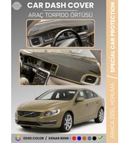VOLVO S60 (2011-2017) Torpido Örtüsü Ön Göğüs Koruma Torpido Koruma Tam Uyum Araca Özel UV Koruma