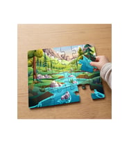Doğa Manzarası - Nehir Tasarımlı 24 Parça Ahşap Çocuk Puzzle MPK0119