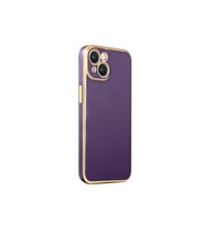 Apple iPhone 14 Uyumlu Kılıf Zore Bark Kapak (Koyu Mor)