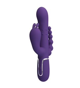 OdinsShop Manyetik Şarjlı Oynar Gövdeli Klitoral & Uyarıcılı Teknolojik Vibratör Penis
