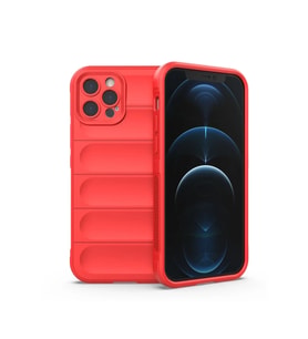 Newface Apple iPhone 12 Pro Kılıf Optimum Silikon - Kırmızı