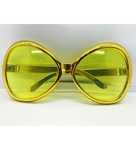 Yeşilçam Temalı Parti Gözlüğü Gold Renk 7x16 cm
