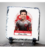 Kişiye Özel Hediye Karikatürlü En Başarılı Erkek Futbolcu Dekoratif Taş