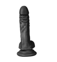 River World 21 cm'lik Siyahi ve  Realistik Pe nis Gerçekçi Vibratör Dildo