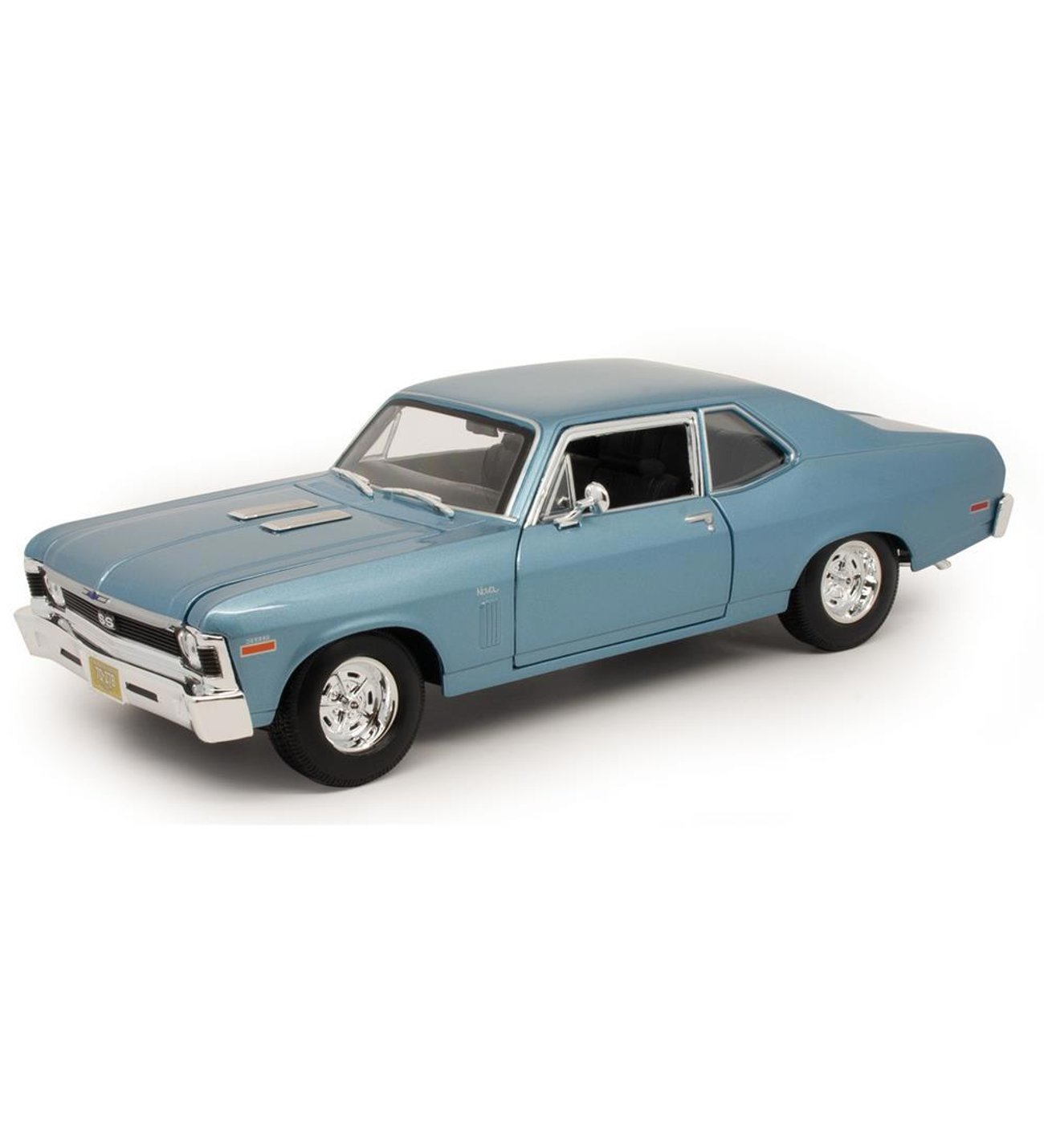 Maisto 1:18 1970 Chevrolet Nova SS Model Araba - Mavi