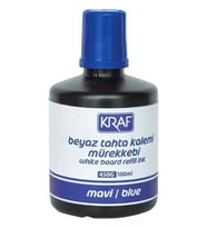 Kraf Beyaz Tahta Kalemi Mürekkebi 100ml Mavi 450G