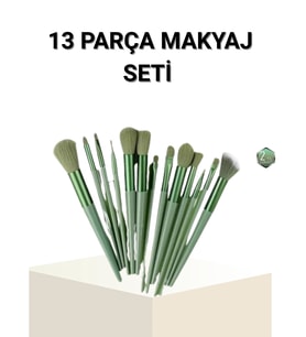 13’Lü Profesyonel Makyaj Fırça Seti – Yumuşak Sentetik Kıllı, Tüm Cilt Tiplerine Uygun