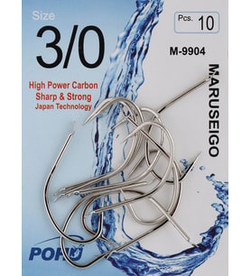 Pohu M-9904 Sb No: 3/0 10'lu Paket Olta Iğnesi