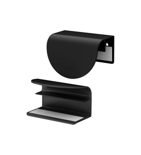 Kulp, siyah, 60 mm, 2 adet