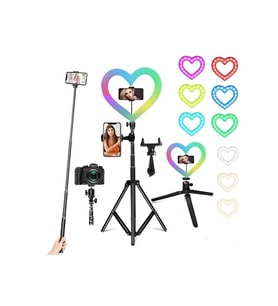 10 inç LED Ring Light, Tripod ve Makyaj Işığı, Youtuber ve Selfie Aksesuarı