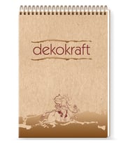 Keskin Color Dekokraft Bloknot Çizgili A4 100 Yaprak Spiralli