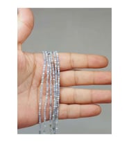 Bileklik Boy Akuamarin Taşı Dizi 2mm (51184) Yarım Dizi (17CM UZUNLUĞUNDADIR)