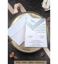 Düğün Nişan Nikah Kına Davetiyesi 3303 Baskı Dahil