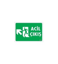 Mey İthalat® Acil Çıkış Uyarı Levhasi 25X35 Kod: 947