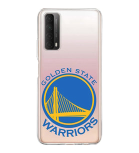 Huawei P Smart 2021 Uyumlu Kapak Golden State Warriors Tasarımlı Şeffaf Silikon Kılıf