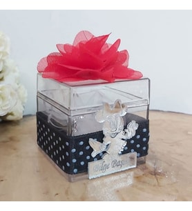 15 Adet Minnie Mouse Şeffaf Kutuda Doğum Günü Hediyesi-