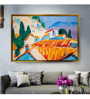 Altın Çerçeveli dekoratif tablo l37 (Gold)