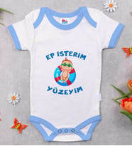 BK Kids Ep İsterim Tasarımlı Mavi Bebek Body Zıbın-4