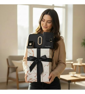 Givenza Özel Premium Kadın Hediye Seti – Çanta & Cüzdan & Takı Kutulu Özel Paket