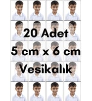 Vesikalık Fotoğraf - 20 Adet Vesikalık Resim