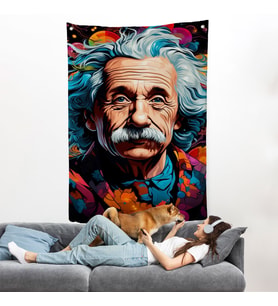 Albert Einstein Duvar Örtüsü-7827