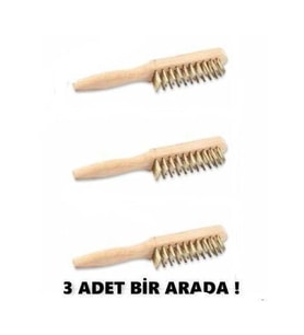 Tel Fırça Döküm Yüzey Mangal Izgara Tost Temizleyici 3 Adet