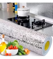 Yapışkanlı Mutfak Folyo Gümüş 40 cm x 10 m